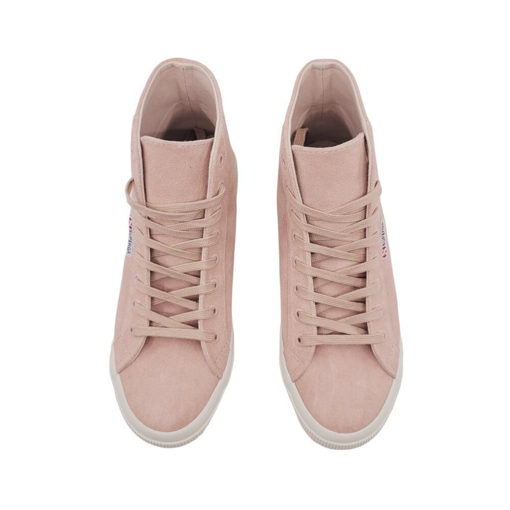 NEW Superga Womens Rose Suede Lifestyle High Top Sneakers - 8